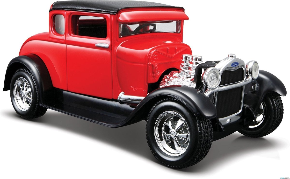 1929 Ford Model A (Rood) (Special Edition) 1:24 Maisto