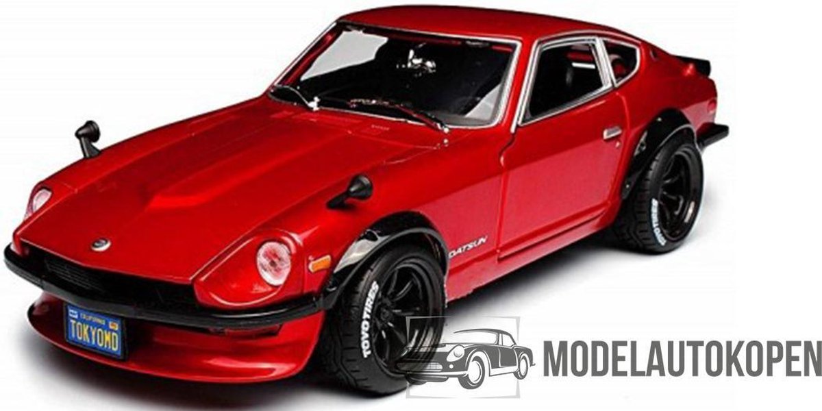 1971 Datsun 240Z (Rood) 1/18 Maisto Design - Modelauto - Schaalmodel - Model auto - Miniatuurautos - Miniatuur auto