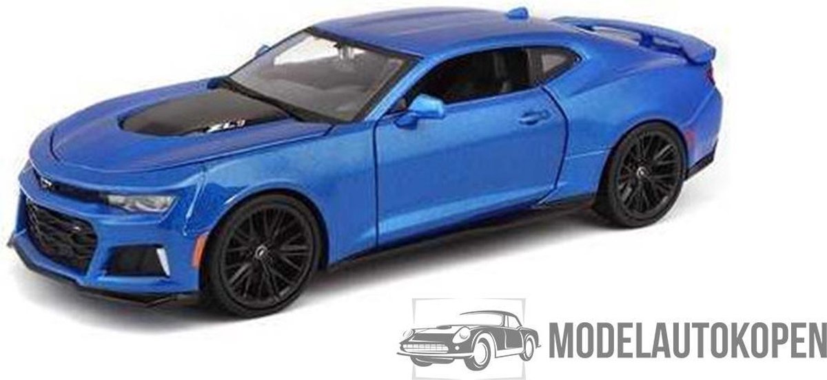 2017 Chevrolet Camaro ZL1 (Blauw) 1/24 Maisto - Modelauto - Schaalmodel - Model auto - Miniatuurautos - Miniatuur auto