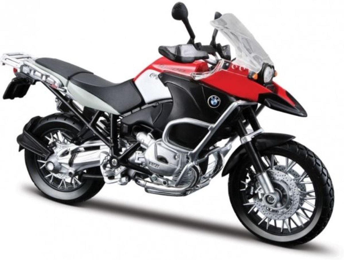 BMW R 1200 GS 1:12 Maisto Rood / Grijs 31157