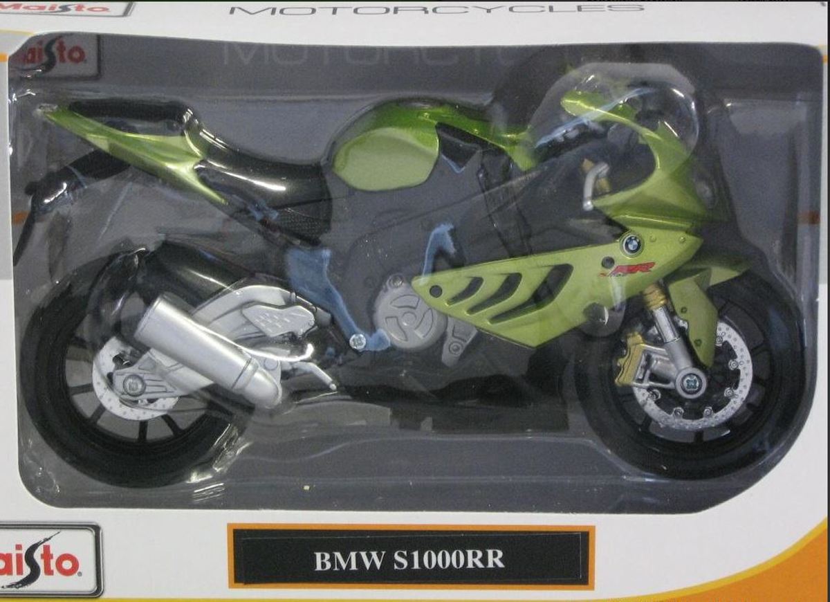 BMW S1000RR 1:12 Maisto Groen / Zwart 31191