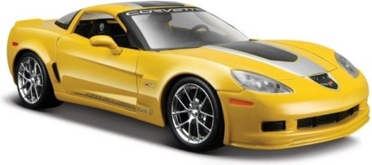 Chevrolet Corvette Z06 GT1 (Geel) 1:24 Maisto Design - Modelauto - Schaalmodel - Model auto