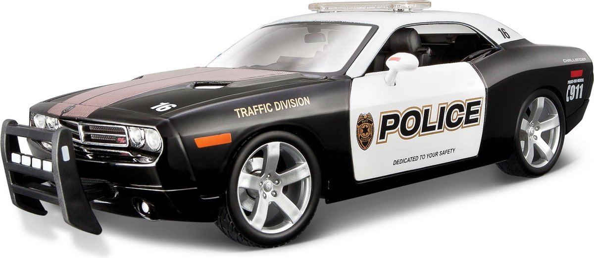 Dodge Challenger Concept Police – Maisto, Zwart 1:18