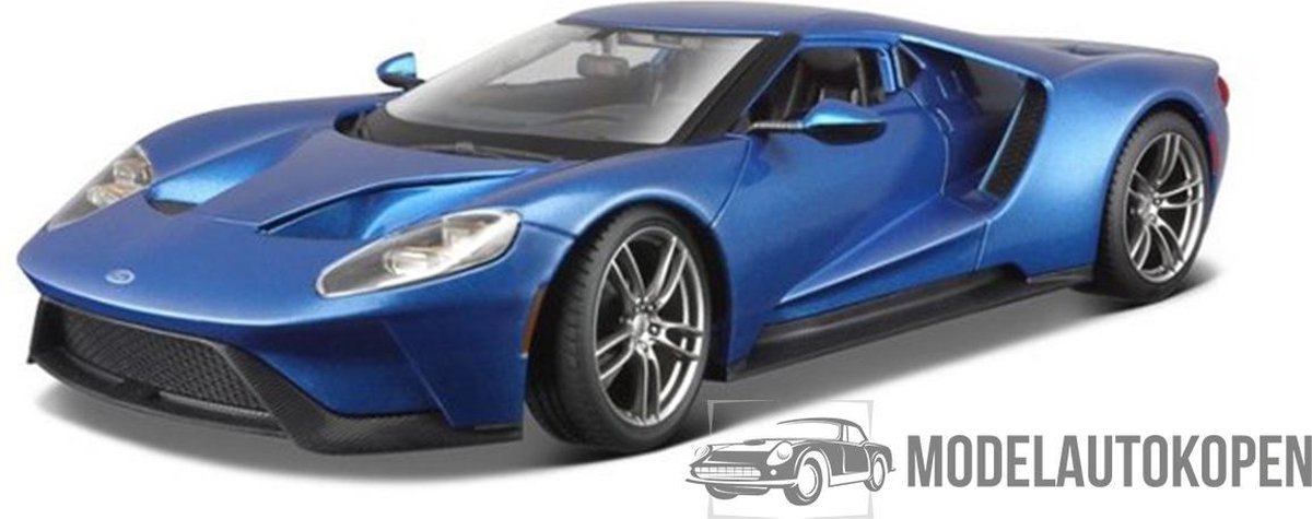 Ford GT 2017 (Blauw) 1/18 Maisto - Modelauto - Schaalmodel - Model auto - Miniatuurauto - Miniatuur autos