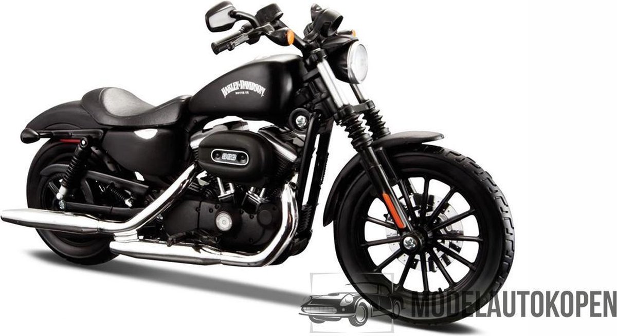 Harley Davidson 2014 Sportster Iron 883 (Zwart) 1/12 Maisto - Modelmotor - Schaal model - Model motor - harley davidson schaalmodel