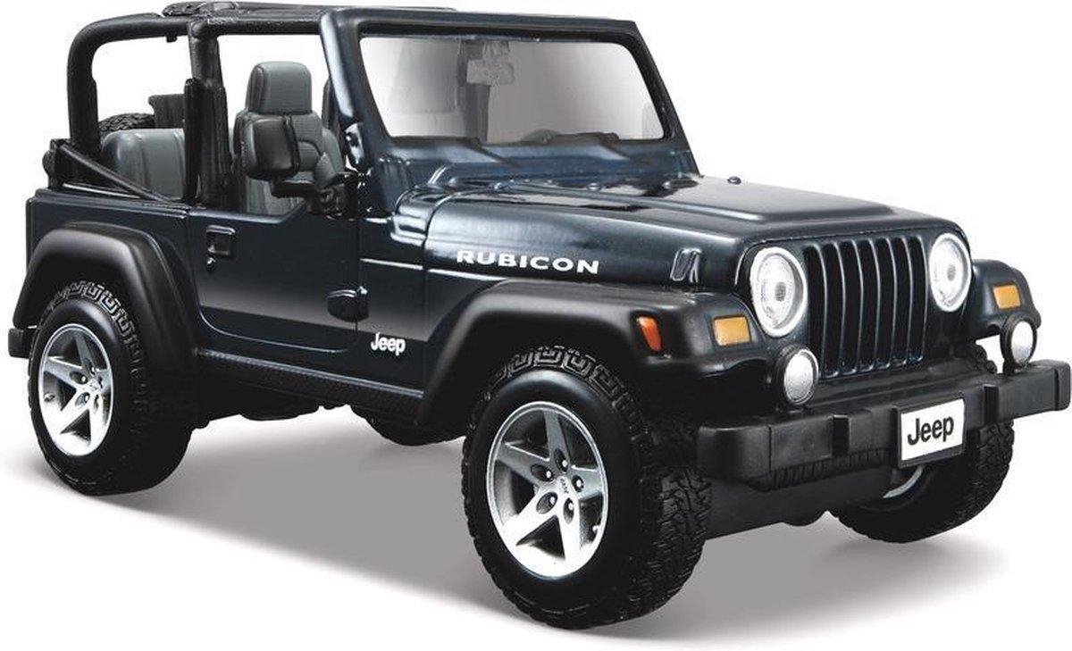 Jeep Wrangler Rubicon (Zwart) 1/27 Maisto - Modelauto - Schaalmodel - Model auto