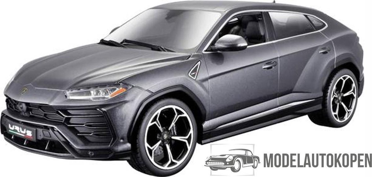 Lamborghini Urus (Grijs) 1/24 Welly - Modelauto - Schaalmodel - Model auto - Miniatuurautos - Miniatuur auto