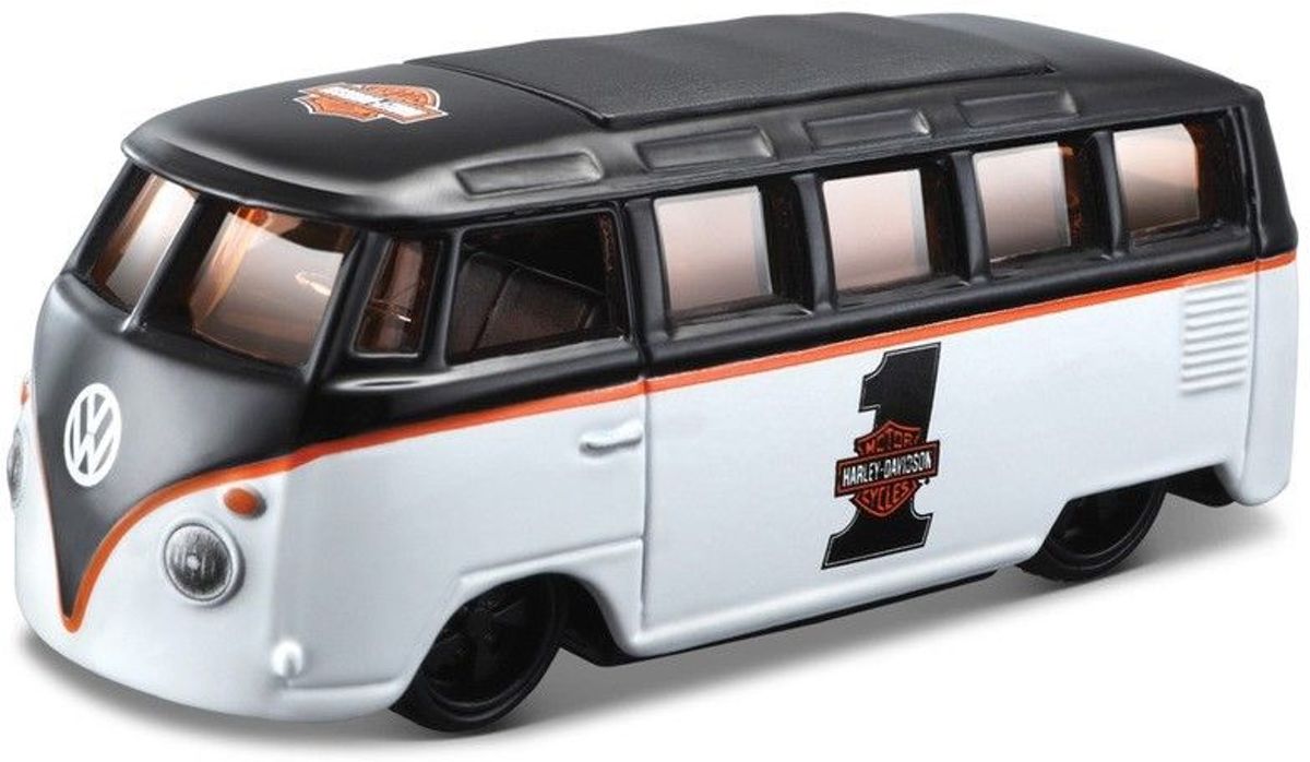 Maisto Harley-Davidson Costum – Volkswagen Van Samba 1:64