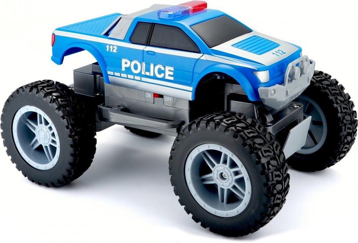 Maisto Monstertruck Tech Rc Off-road Go Emergency Blauw