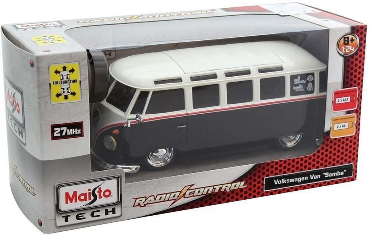 Maisto RC Volkswagen Samba zwart wit