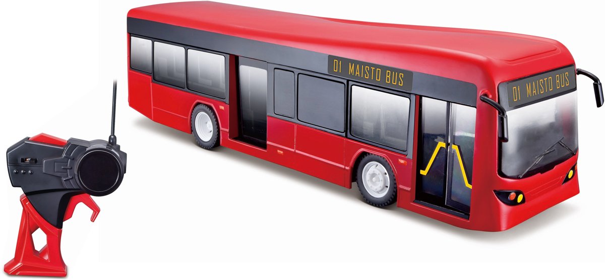 Maisto Tech City Bus Rood/Zwart Batt. Not Included