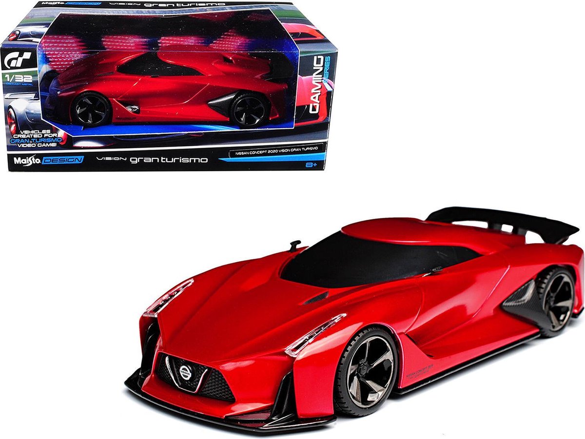 Nissan Vision Gran Turismo 2020 Concept (Rood) 1/32 Maisto - Modelauto - Schaalmodel - Model auto