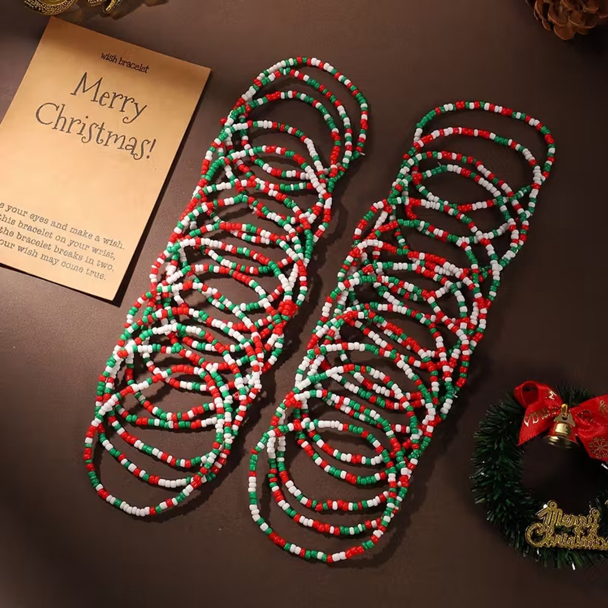   - Kerst armbanden - set van 2 - leuke accesoires voor kerst