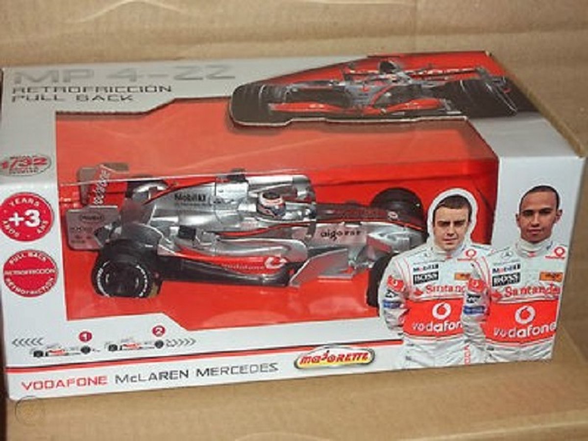 MAJORETTE 1:32 F1 VODAFONE MCLAREN MERCEDES HAMILTON/ALONSO