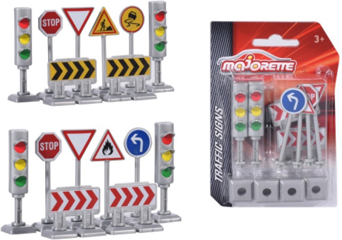 Majorette Verkeersborden en Verkeerslichten Assorti