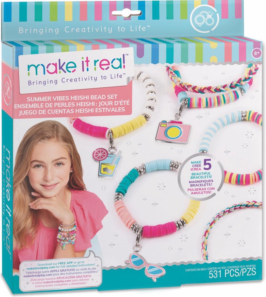 Make it Real Summer Vibes Heishi kralen Armbandjes maken