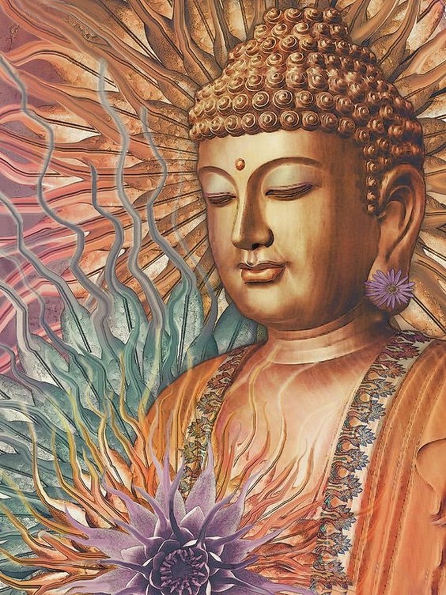 HQ Diamond Paintings Pakket – Buddha Gezicht – 30x40cm - VIERKANT – volledig dekkend - Diamant Schilderen – voor Volwassenen - Religie -  paintings