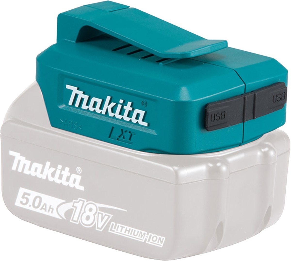 Makita ADP05 14.4V / 18V Li-Ion accu USB adapter