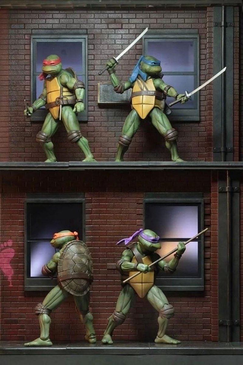 Ninja Turtles Actiefiguur 4 STUKS - Speelgoed Set Ninja Turtles  - 4 Stuks 1set - Verjaardag Cadeau - Leuke Collectie - 16 cm