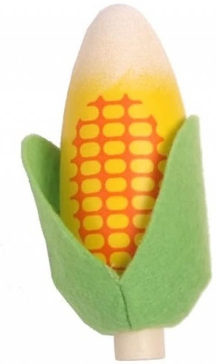 Mama Memo Maiskolf Hout 10 Cm Geel