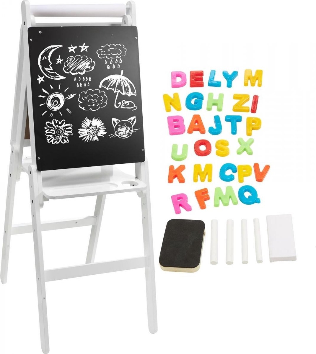 Mamabrum Whiteboard Krijtbord Magneetbord 114cm