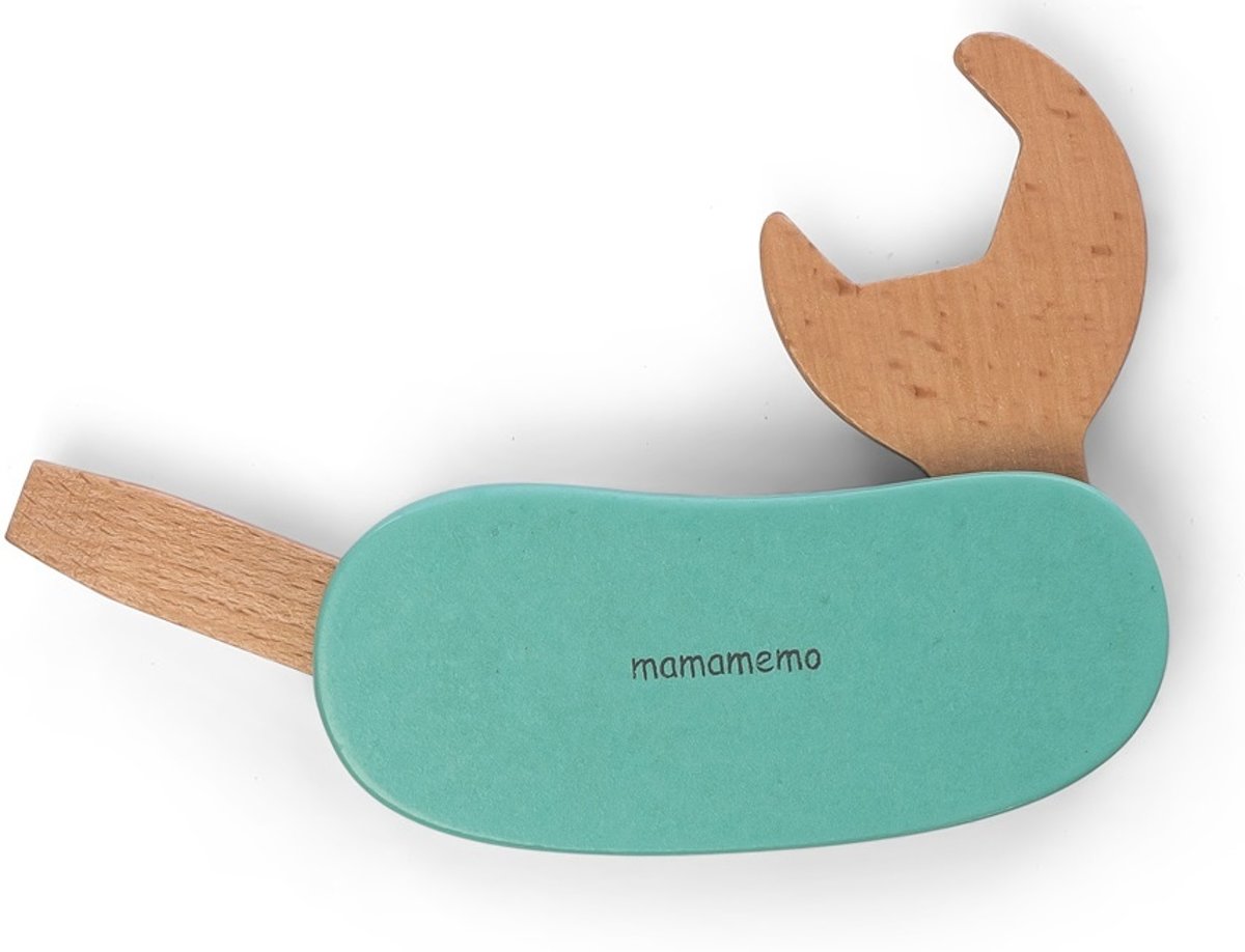 Mamamemo Multi Tool Hout Blauw/ Bruin 10,5 Cm