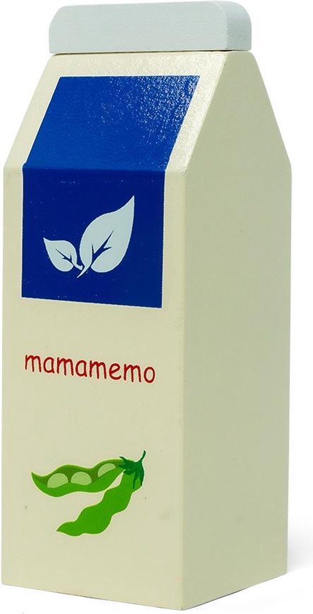 Mamamemo Pak Sojamelk 5 X 12 X 5 Cm Ivoorwit/blauw/groen