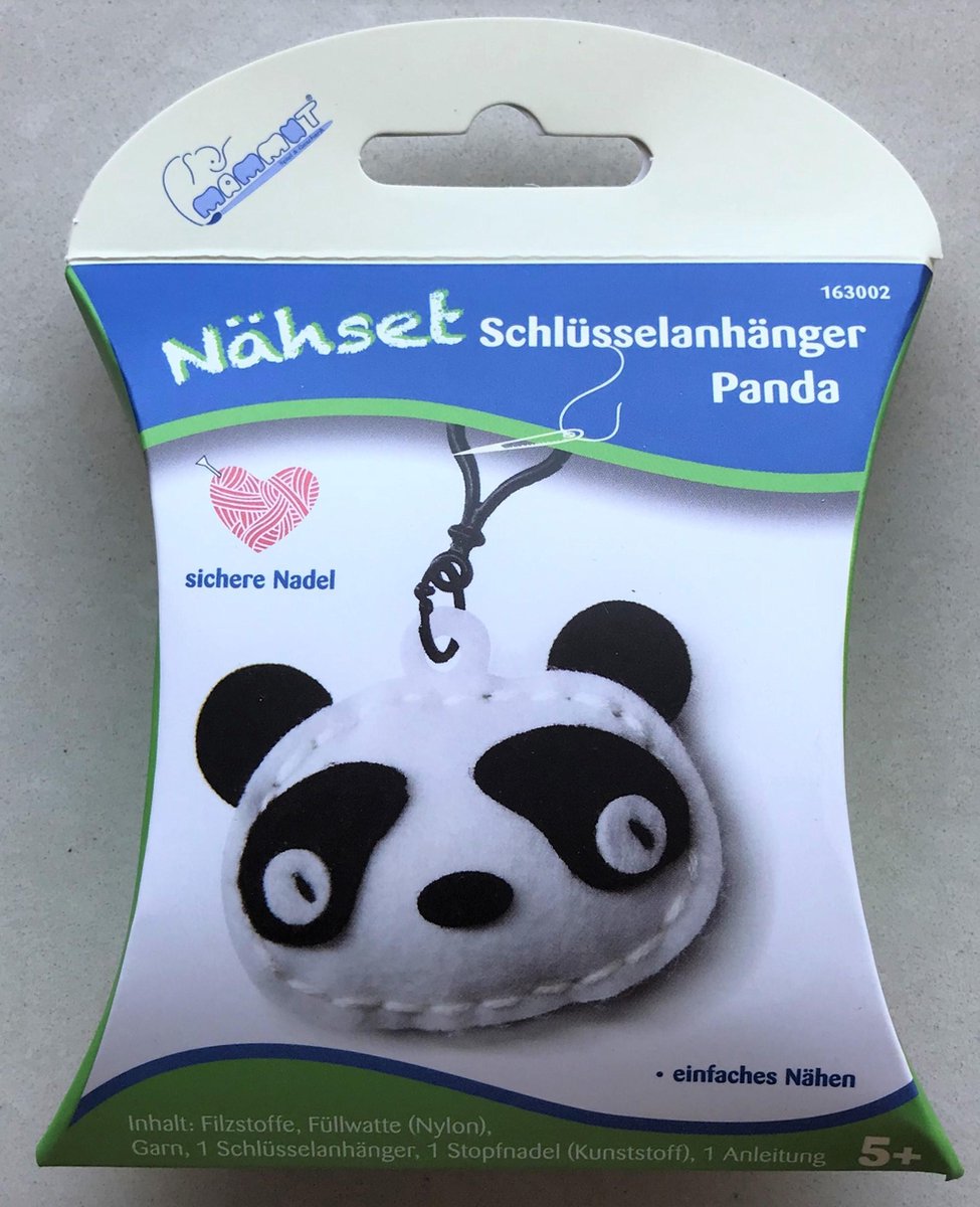 Naaiset sleutelhanger dier knuffel Panda