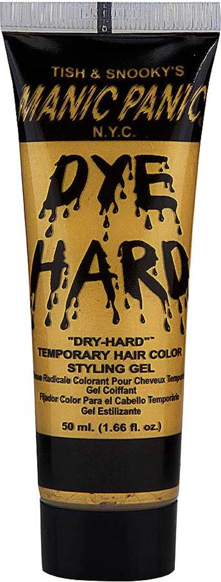 Glam Gold Metallic, Dye Hard uitwasbare haarverf gel goudkleurig - Manic Panic