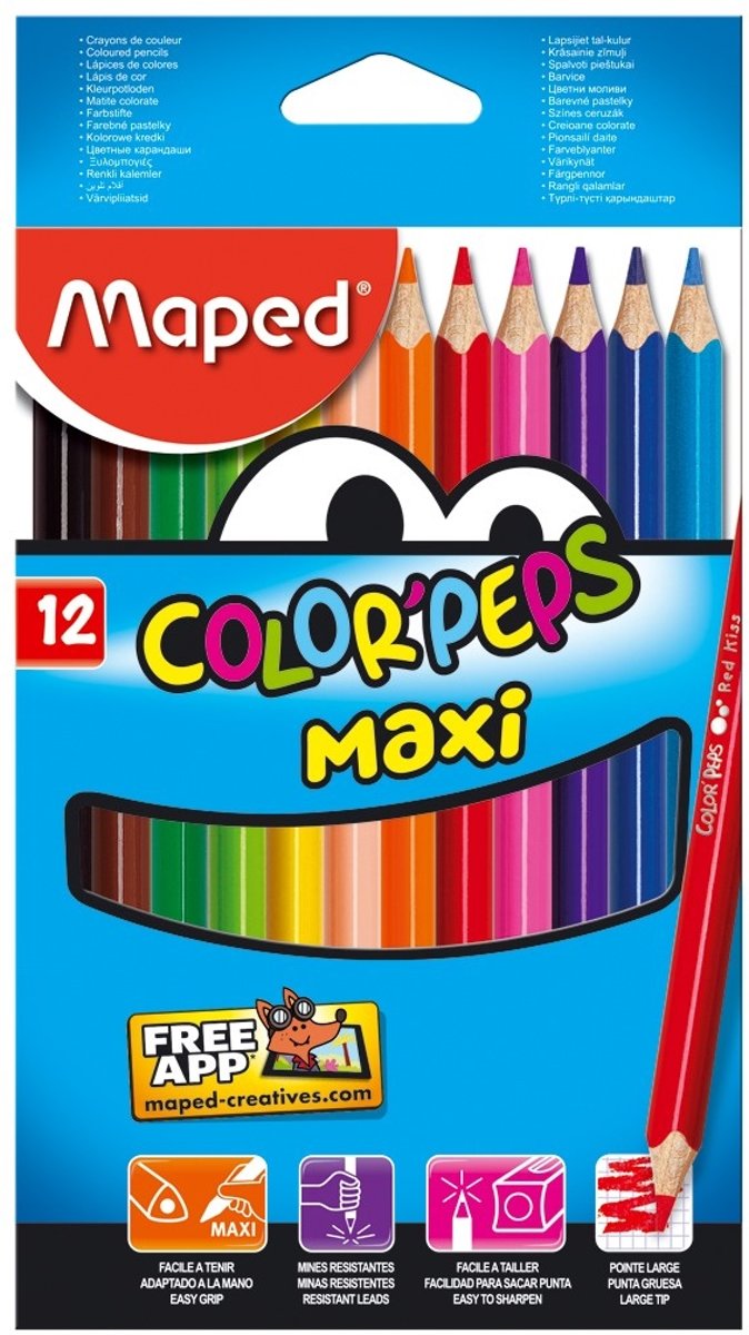 Colorpeps kleurpotlood Maxi x 12