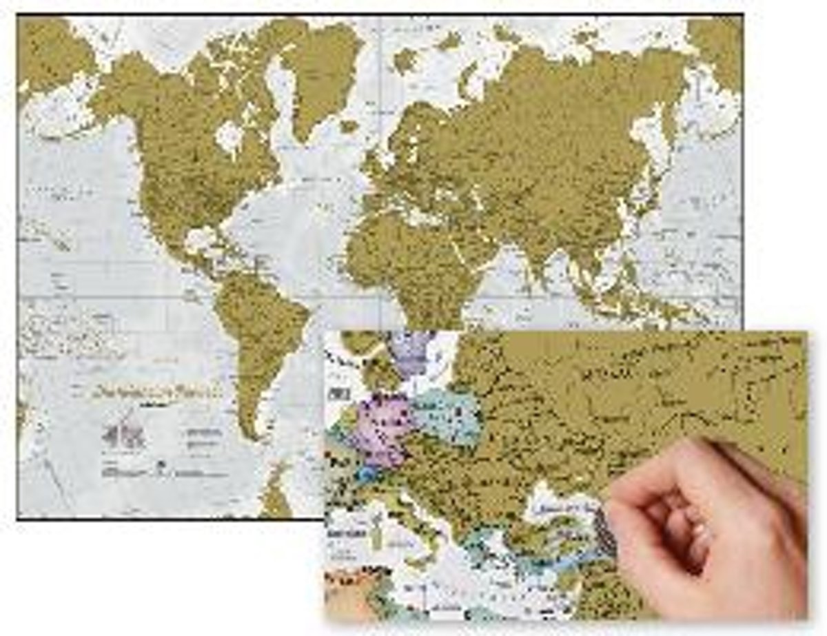 Kras de Wereld® - Duitse uitvoering met luxe afwerking - Maps International