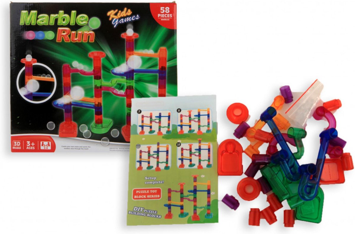 Marble Run - Knikkerbaan 58 Delig - Knikkeren