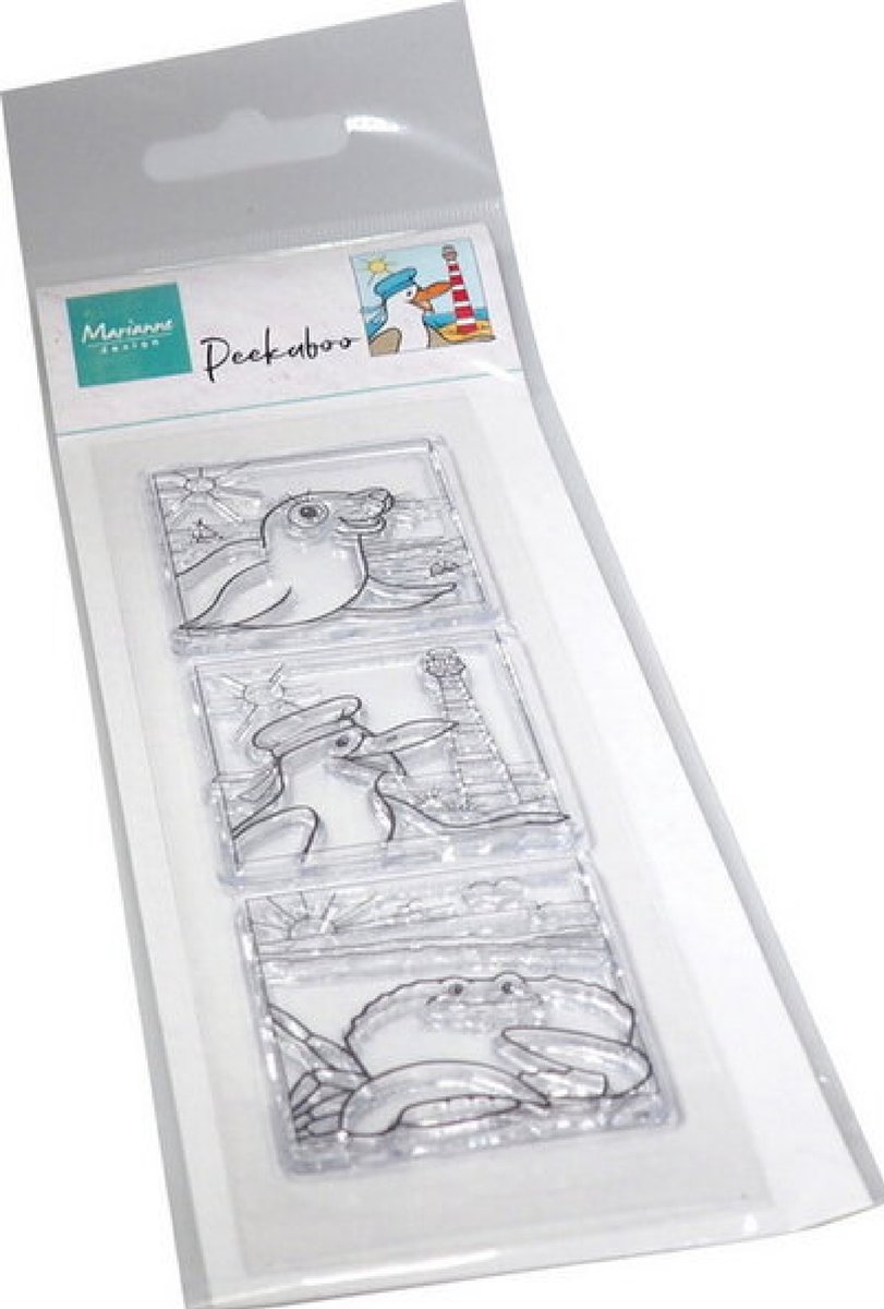 Clear stamp Peek-a-boo Beach