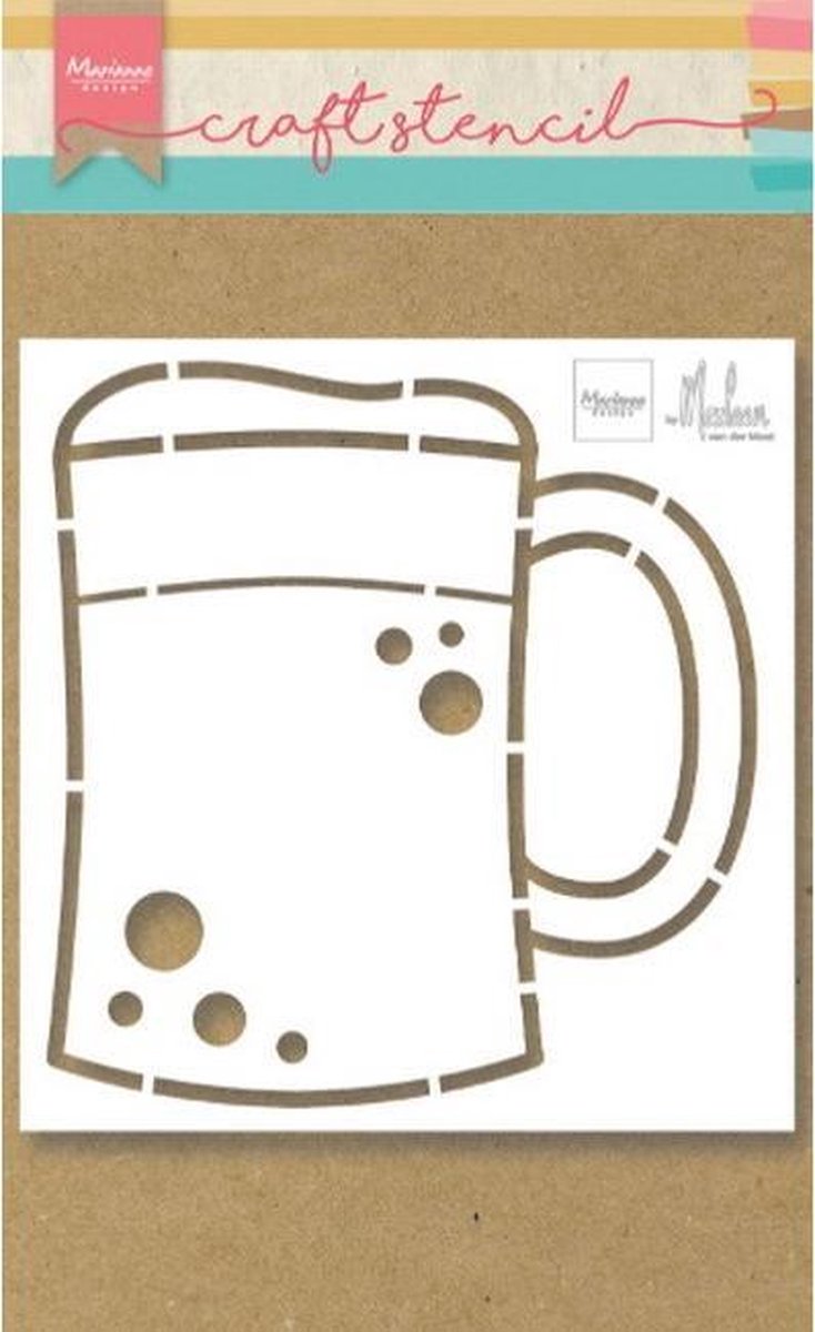 Marianne Design - Craft stencil - Beer mug - PS8063