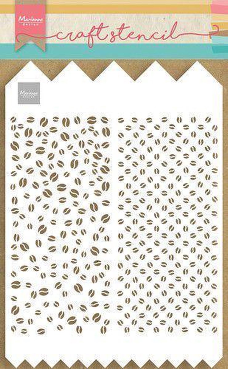 Marianne Design - Mask stencil slimline a4 Koffiebonen