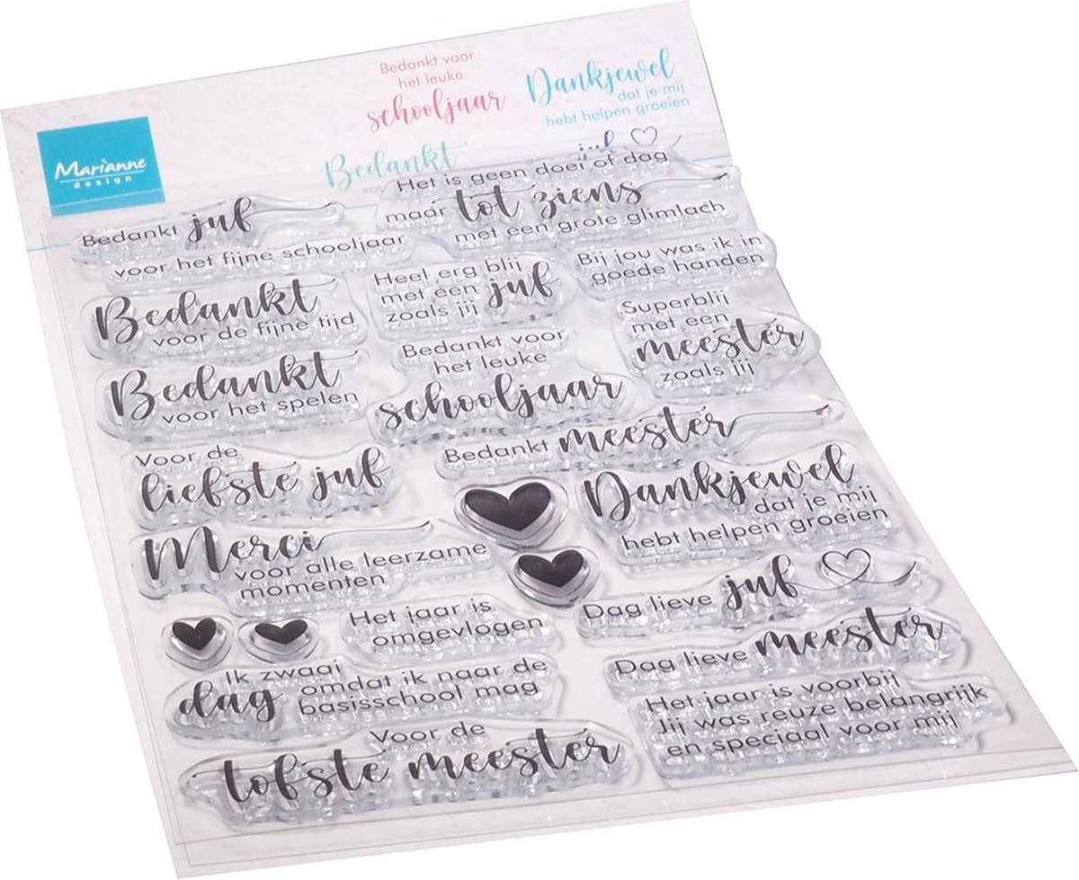 Marianne Design Clear Stamps Juffen en Meesters