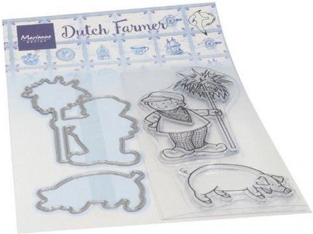  Clear stamp en Snijmal - Hettys Dutch farmer