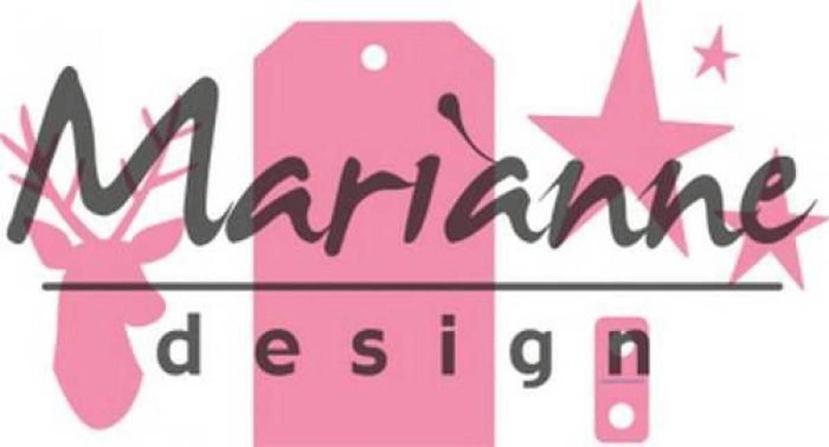   Collectable Giftwrapping - Karins deer. stars & tag COL1442