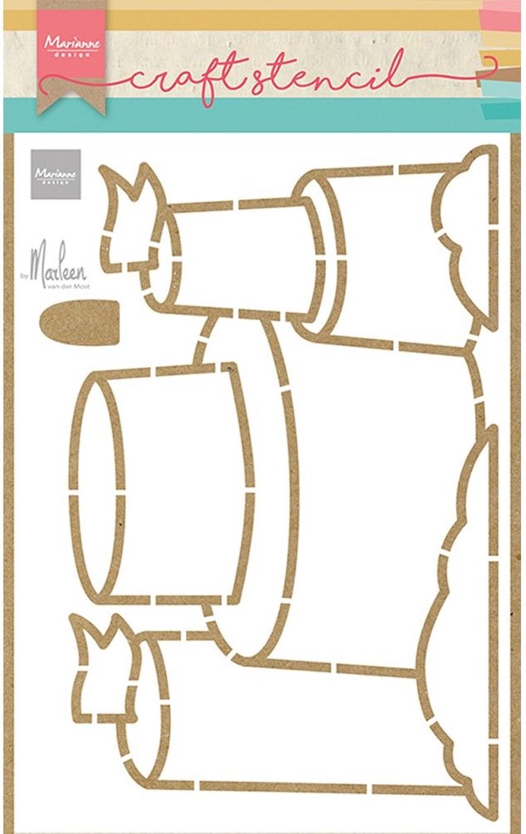 Marianne Design Craft Stencil Sandcastle By Marleen