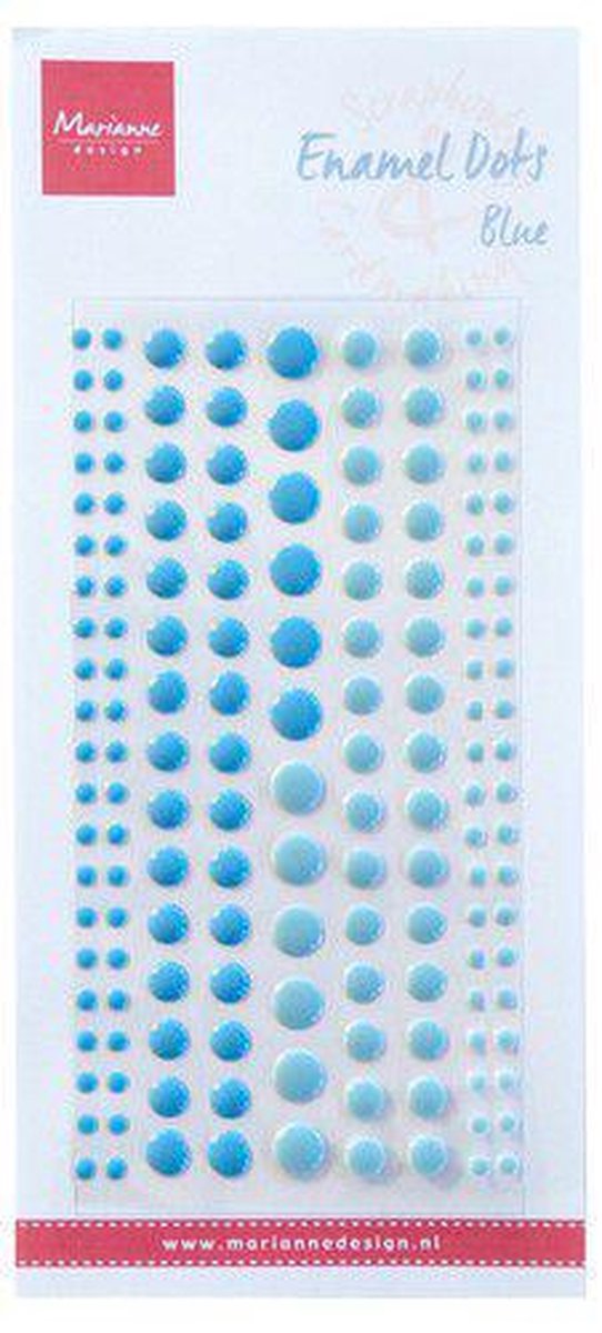 Marianne Design Enamel dots Twee blauw