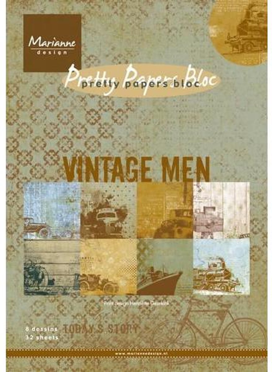   Paper pad Vintage Men