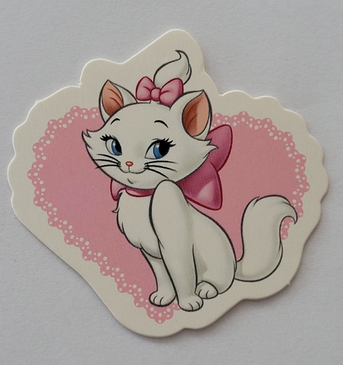 Taartdecoratie Marie van de Aristocats - 10 kartonnen Marie kat afbeeldingen om cupcakes te versieren - decoratie voor muffins