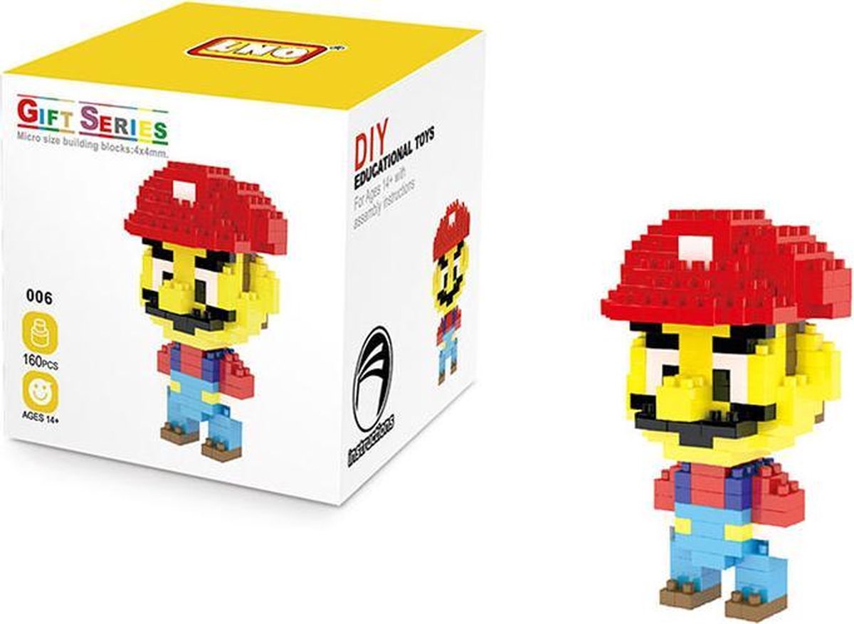 Bouw je eigen Super Mario bros figuur - bekend van de nintendo switch game kart 8 deluxe - super party - set - COD lego