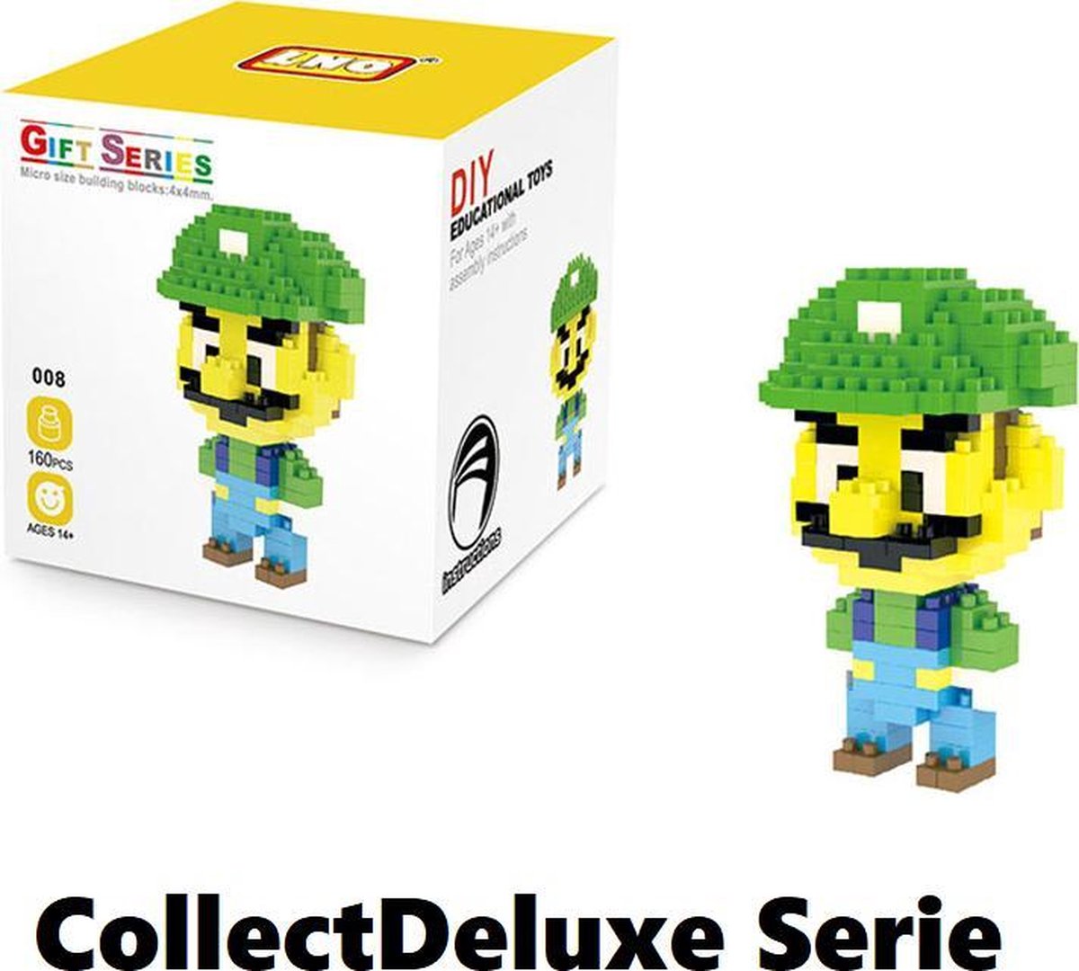 Bouw je eigen super mario bros luigi figuur - Bouwblokjes COD lego speelgoed - mario kart 8 deluxe switch odyssey