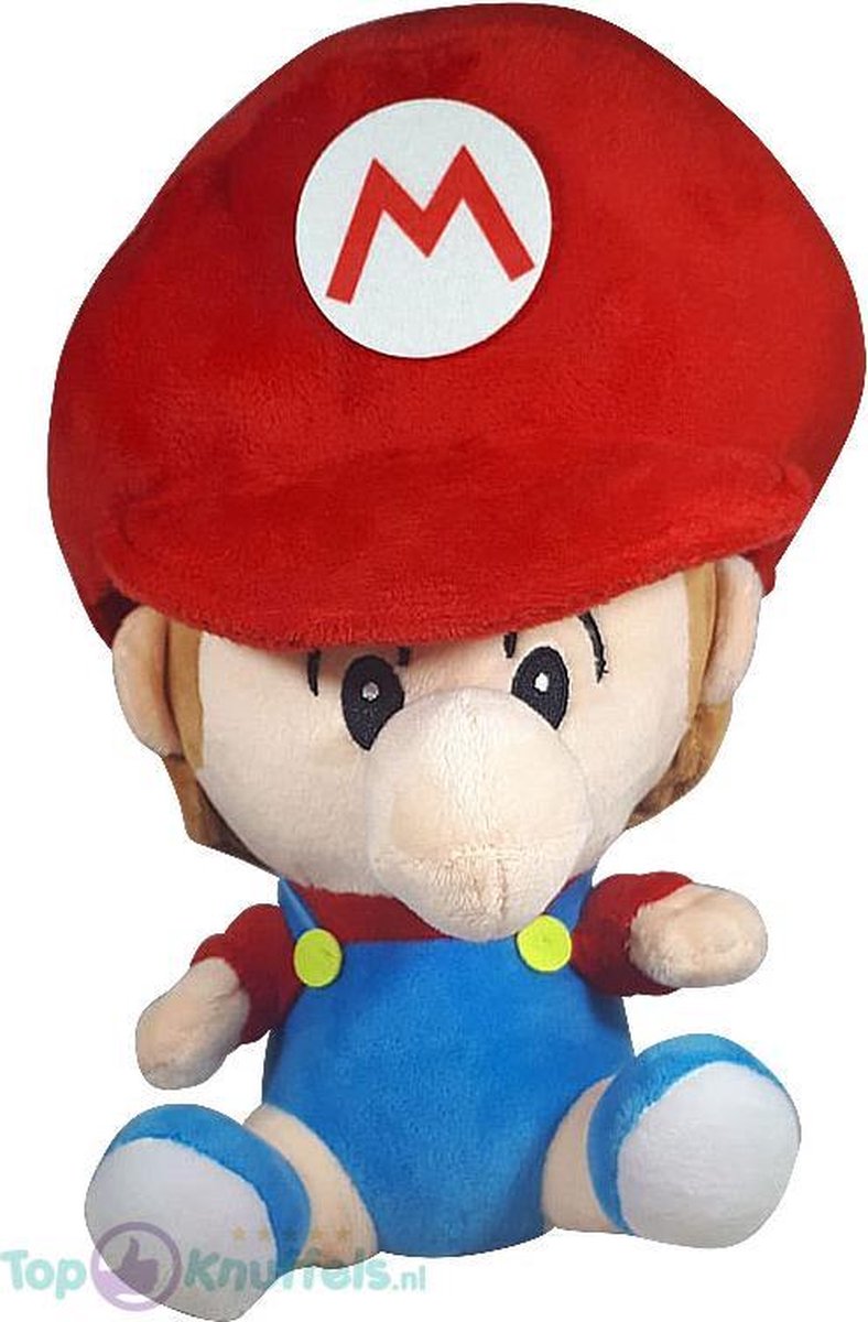 Pluche Mario Bros Baby Knuffel Mario 25 cm