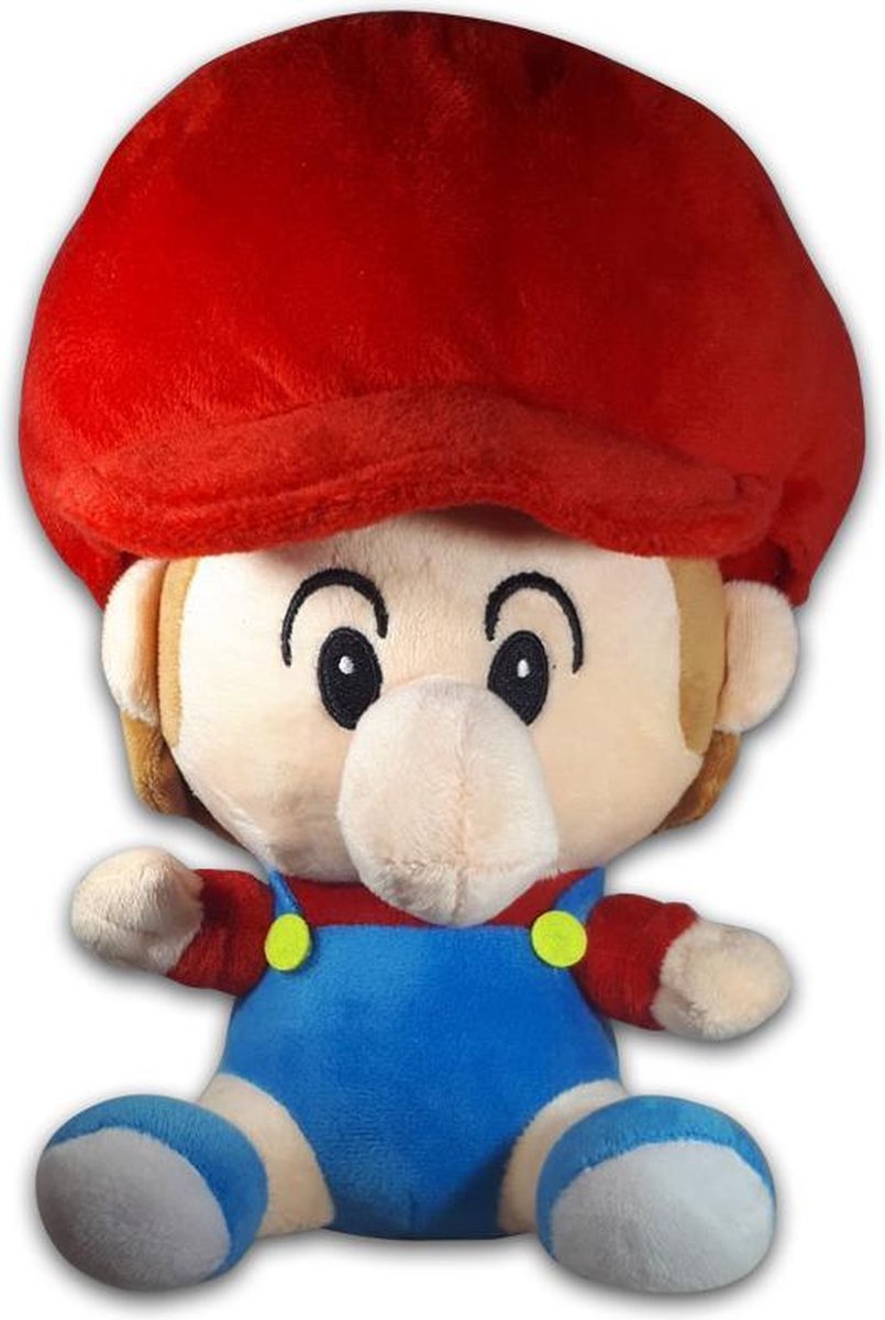 Pluche Mario Bros Baby Knuffel Mario 26 cm