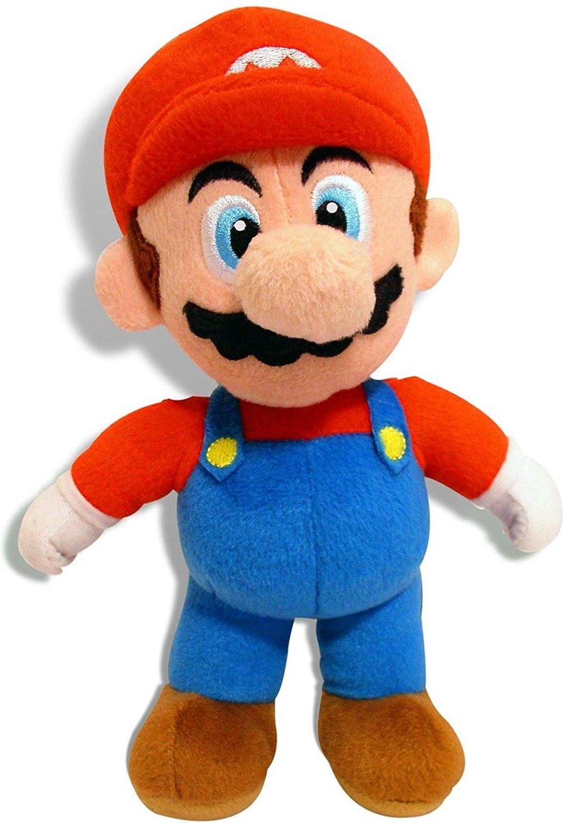 Pluche Mario Bros Knuffel Mario 30 cm