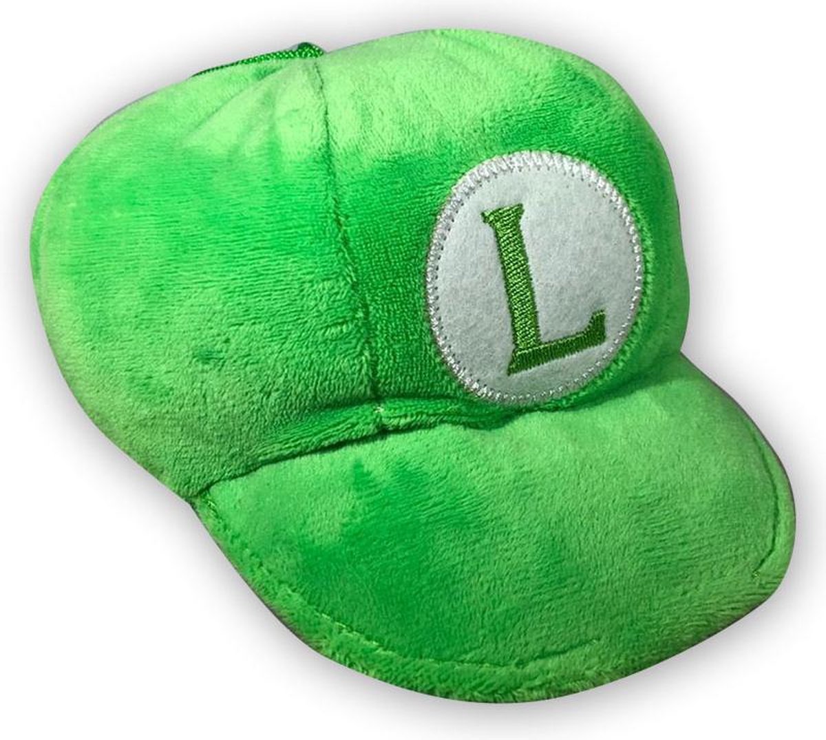 Pluche Mario Bros Luigi Hoedje Knuffel 18 cm