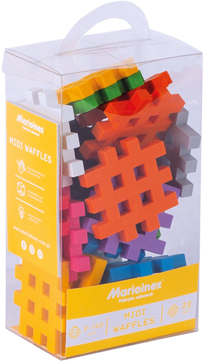 Midi wafel blokken 22 stuks - Marioinex - vanaf 24 maanden