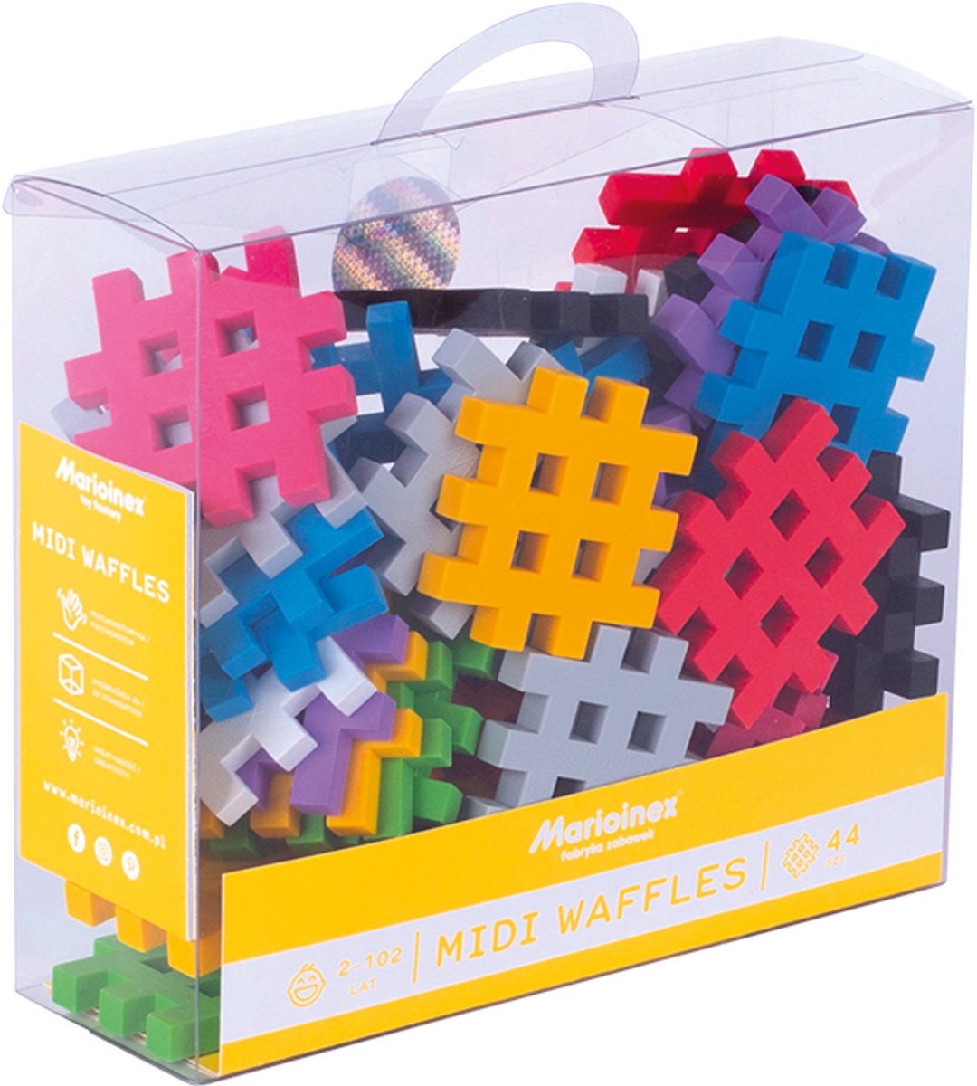 Midi wafel blokken 44 stuks - Marioinex - vanaf 24 maanden